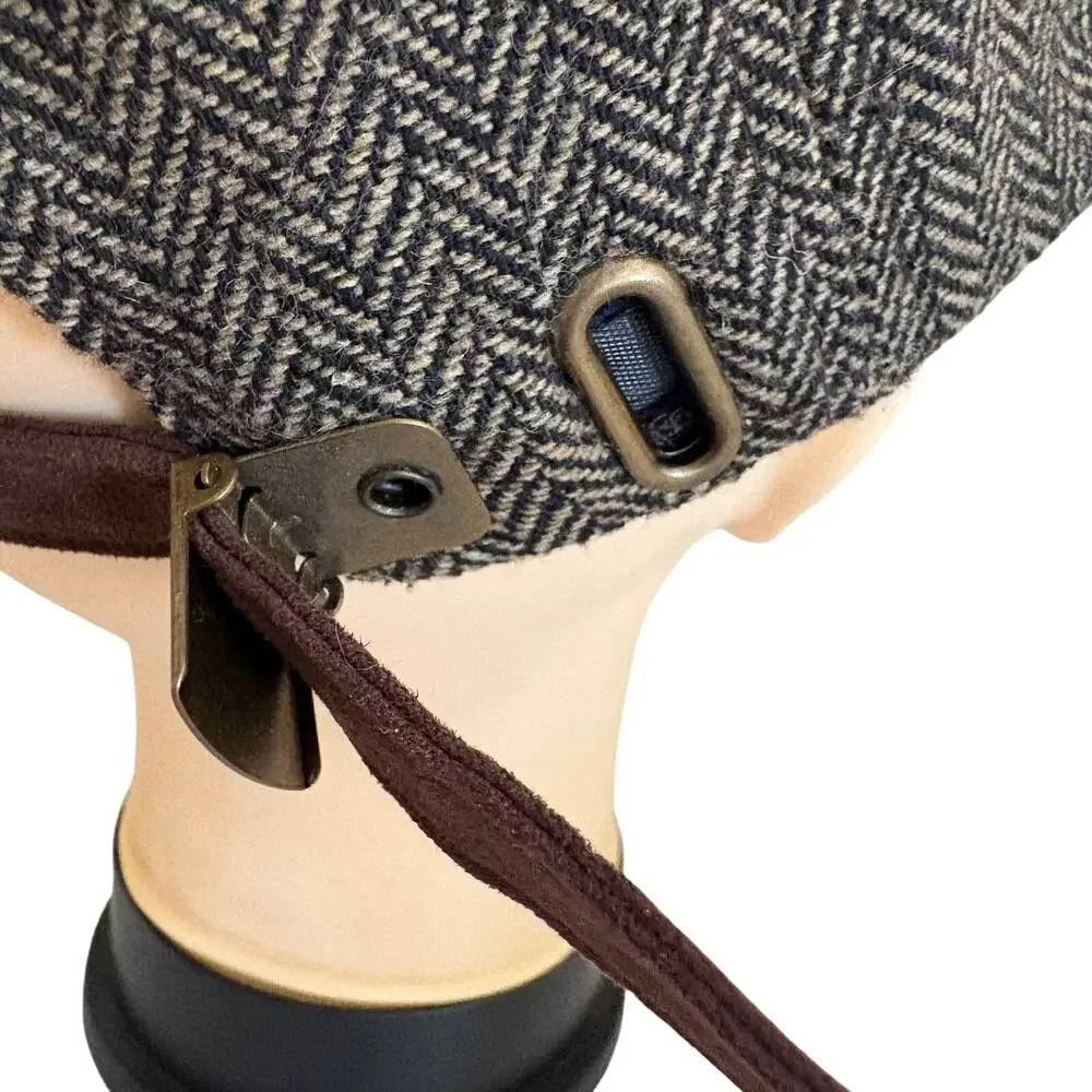 Brixton Wool Blend Herringbone Tweed Faux Suede Baseball Hat Indie Streetwear